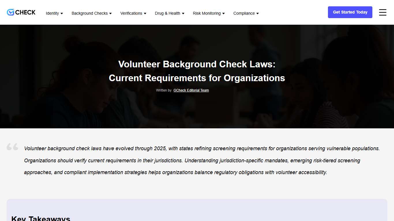 Volunteer Background Check Laws by State in 2026